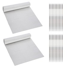 2PCS Exhaust Heat Shield Automotive Kit 16" x 39", Embossed Aluminum Heat