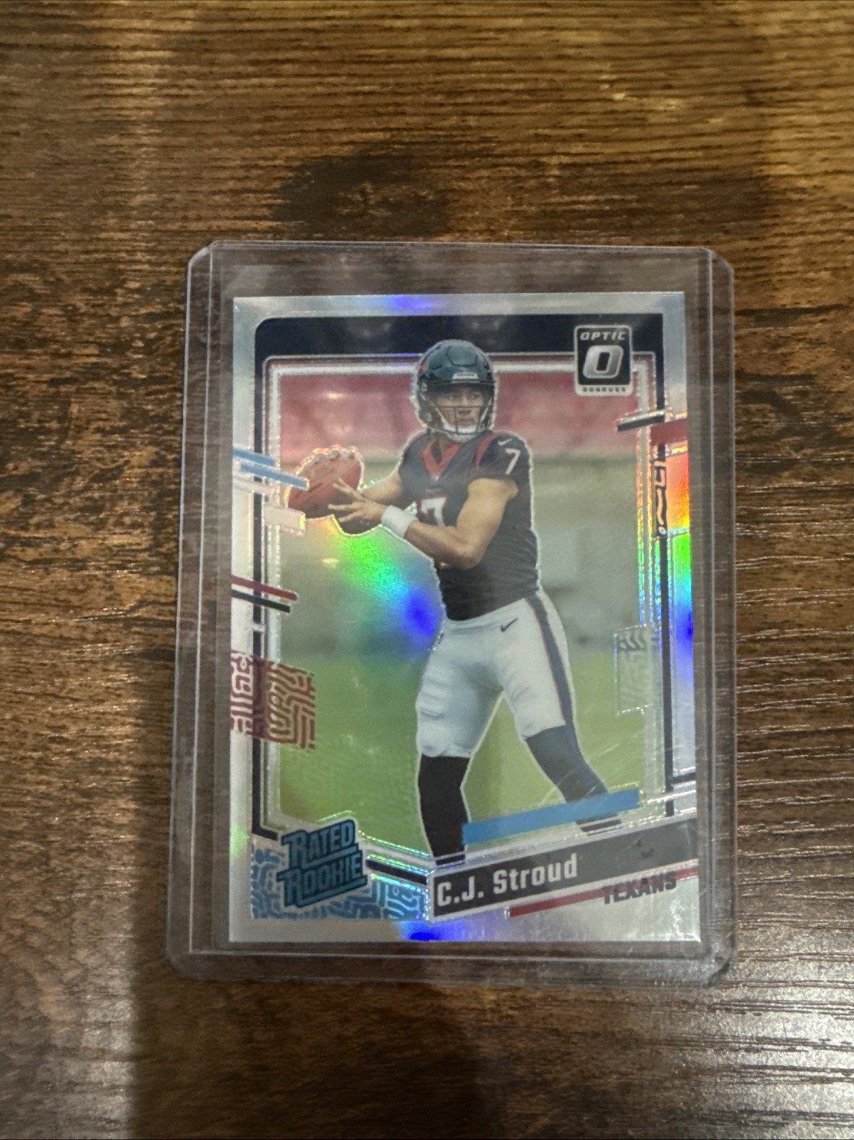 2023 Donruss Optic CJ Stroud Rated Rookie Holo Silver Prizm SP #244 RC Texans