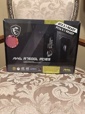 MSI MAG A750GL PCIE5 750W ATX 3.1 Fully Modular PCIe 5.1 PSU