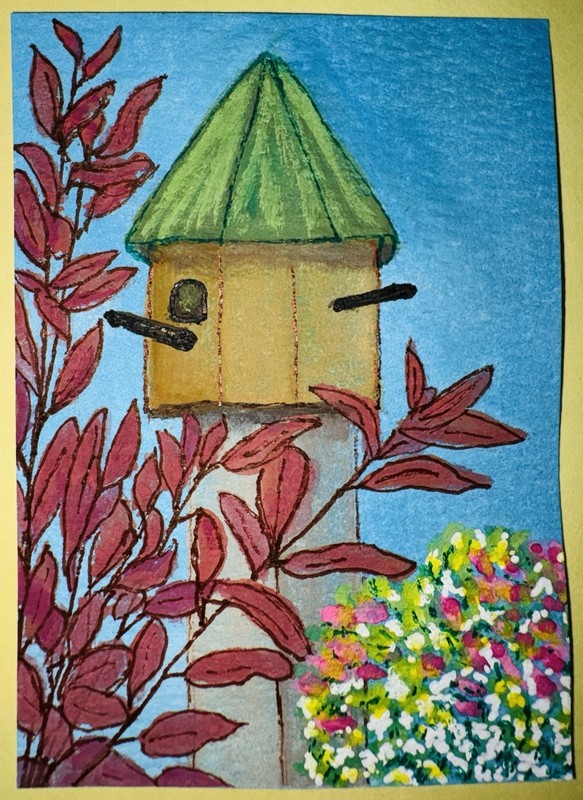 ACEO Watercolor By Heike, Home