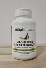 BIOptimizers - Magnesium Breakthrough 60 Veggie Caps Supplement [EXP: 03/2027+]