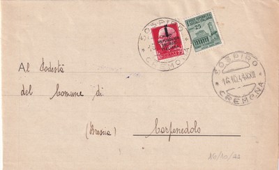 KK447-RSI-PIEGO AFFR. X £1 SIGH (CR) 1944