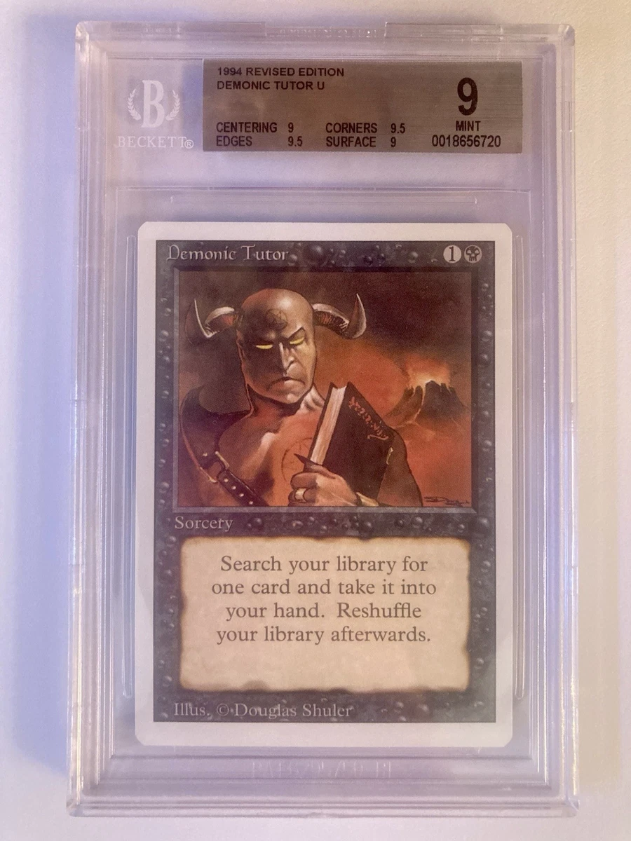MTG demonic tutor リバイズド 未使用　ミント　1枚 Demonic Tutor Magic: The Gathering Near Mint or Better Uncommon