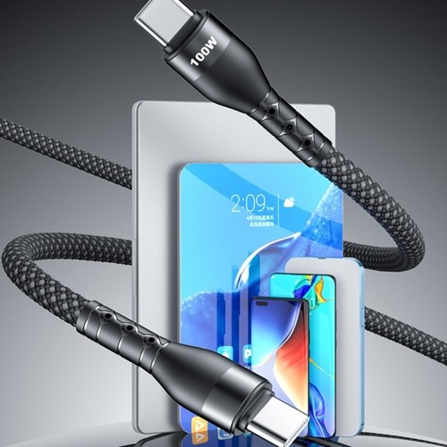 Durability Nylon Braide PD100W USB C to USB C Cable USB C Cable Data Transfer - 第 1/20 張圖片