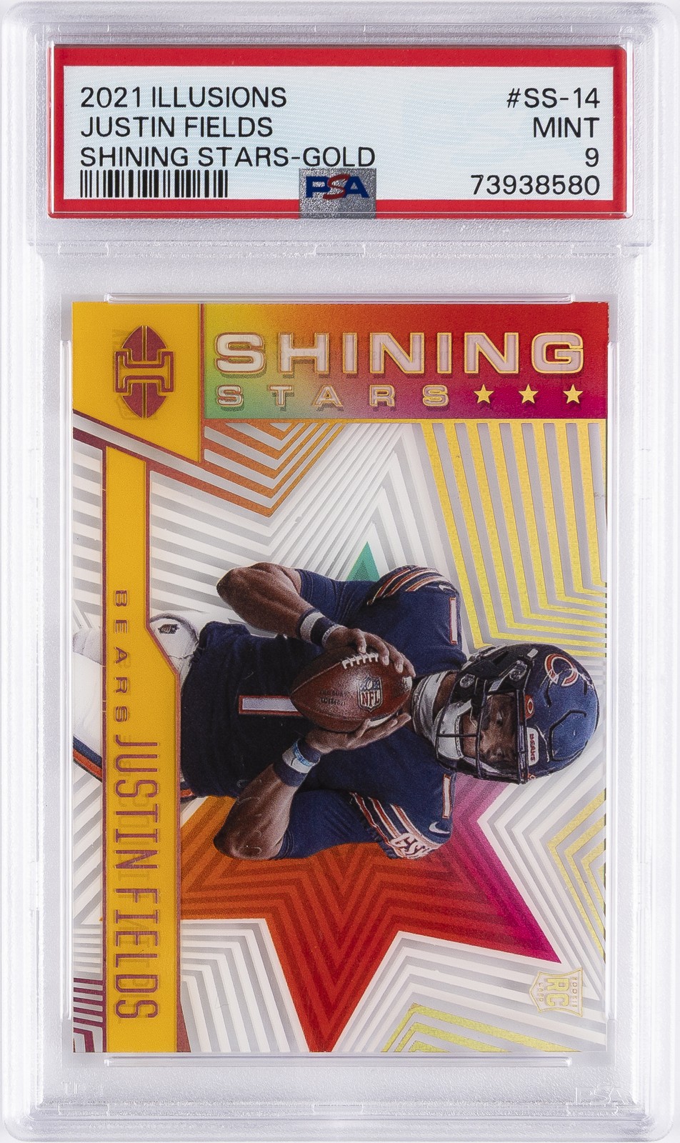 Justin Fields Panini Illusions Shining Stars #SS14 Gold