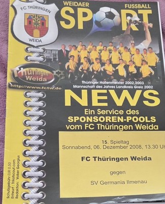 2008/09 Landesliga FCThüringen Weida - SV Germania Ilmenau
