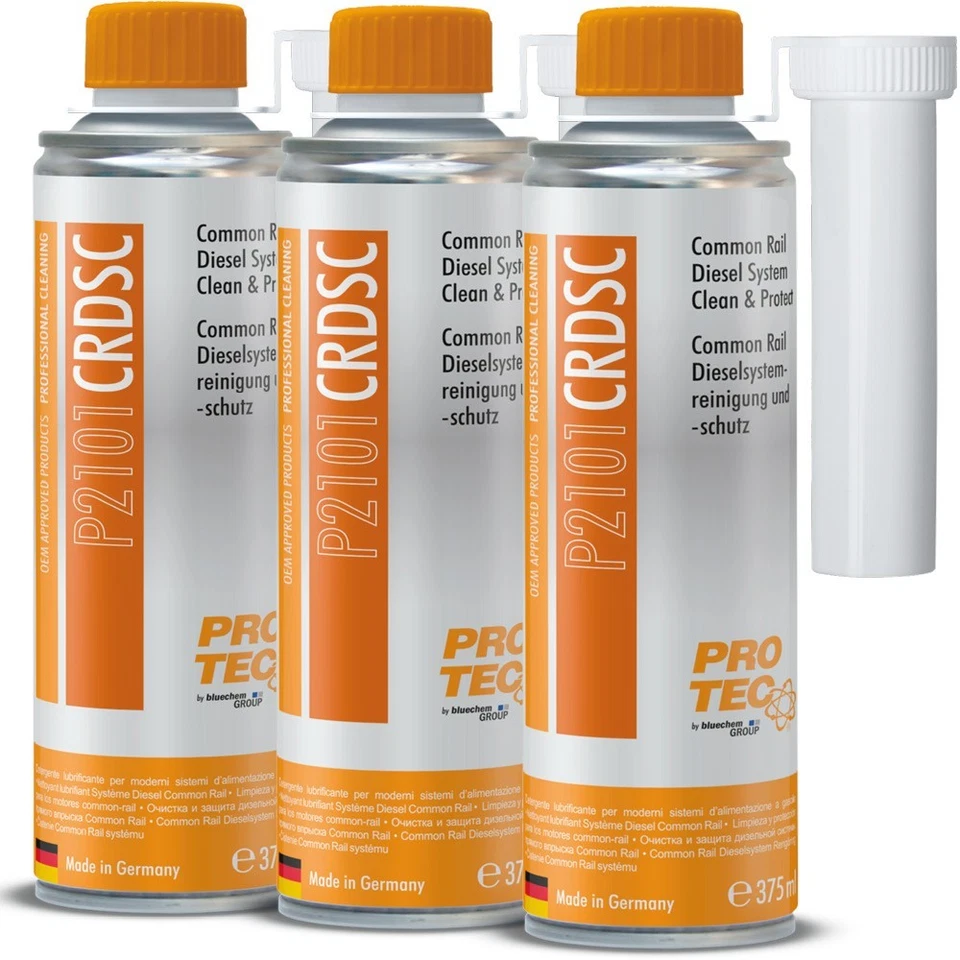 PRO TEC 3x Pro-Tec P2101 Common Rail Diesel-System Reinigung + Schutz / Protect 375ml
