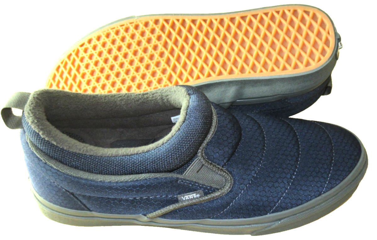 Vans Men\'s Slip On Mid Cozy Mesh Parisian Night Blue Sneaker Shoes Sizes NIB Premium Authentic Shoe in Parisian Night Blue | Vans main image 4