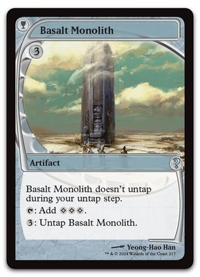 Basalt Monolith (Future Sight) #217 (NM) Mystery Booster 2 MB2 Magic MTG