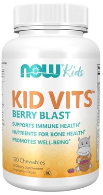 NOW Foods Kid Vits, Berry Blast - 120 chewables tablets (366,50 EUR/kg)