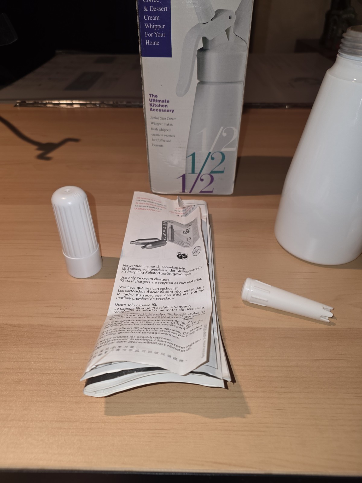 ISI Mini Easy Whip Cream Whipped Cream Maker Half Pint Dispenser