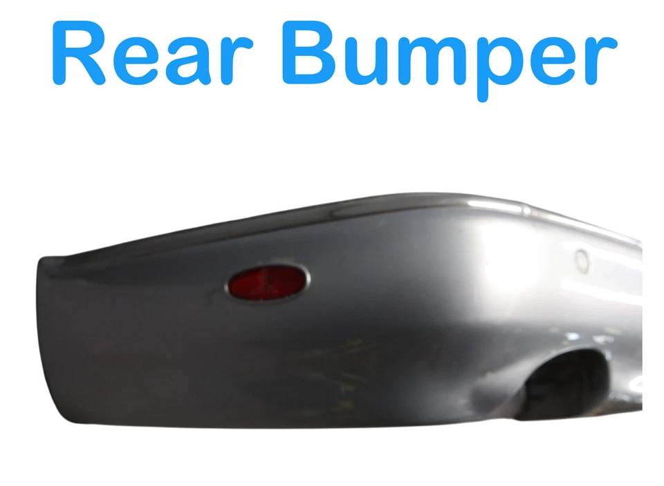 00-05 Conjunto de panel de cubierta de parachoques trasero Bentley Arnage con orificios de sensor gris OEM Foto 3 de 4