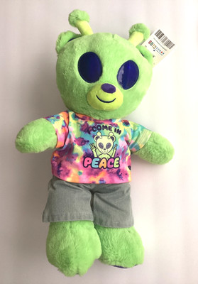 New Build-A-Bear Bear-lien Green Alien Online Exclusive NWT Outfit Stuffed Plush