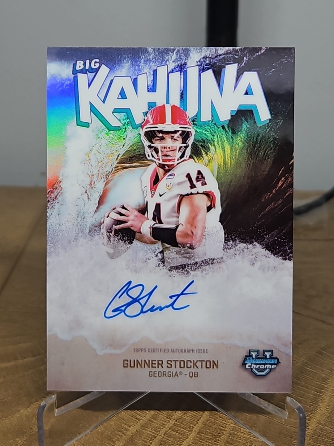 2025 Bowman Chrome University GUNNER STOCKTON Big Kahuna ON CARD AUTO Georgia