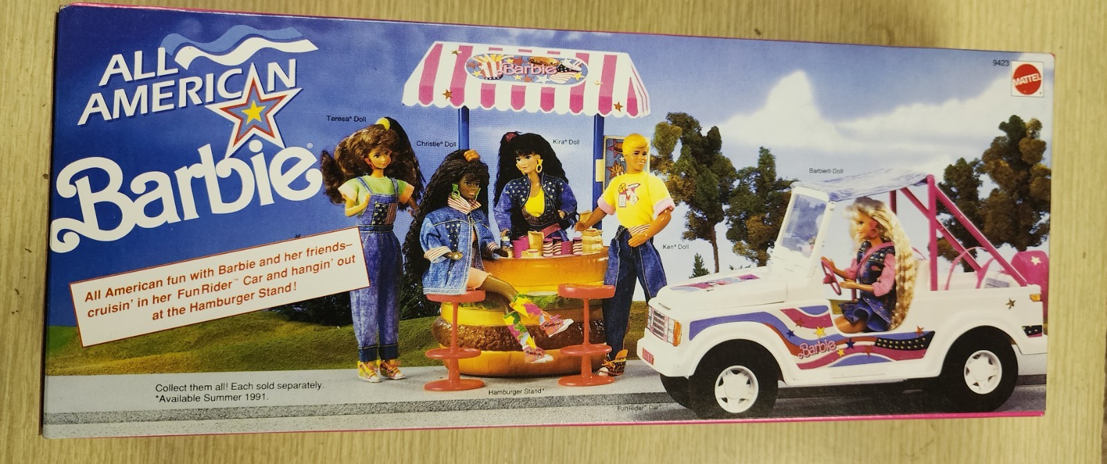 All American Barbie Doll Reebok Edition 1990 Mattel 9423 thumbnail 2