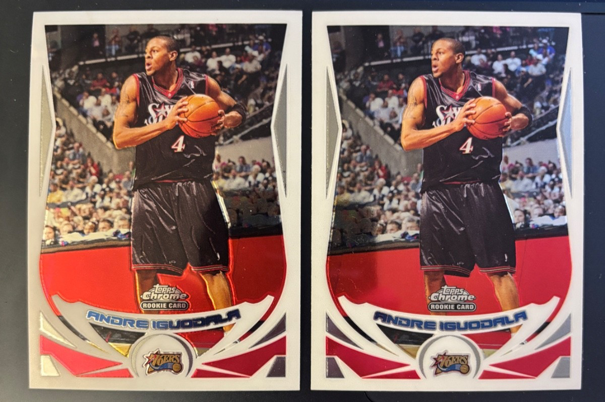 2 2004-05 Topps Chrome #174 Andre Iguodala Rookie Cards