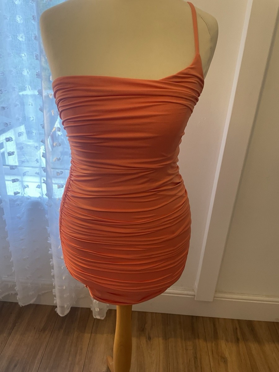 oh polly coral ruched dress Keep It Simple Ruched Midaxi Dress in Coral