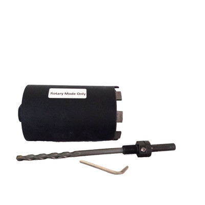SDS Max Core Drill Bit Adapter Pilot Bit 6'' Drilling Depth Rotary Mode Only