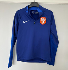 Nike Holland 2022-2023 Dri-FIT Knit Football  Drill Top, Slim Fit ( Blue ) [HM]