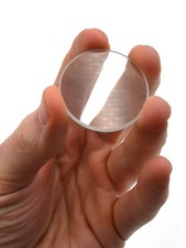 Eisco Double Convex Lens, 200mm 2 inches x 3 x 1 inch, Transparent