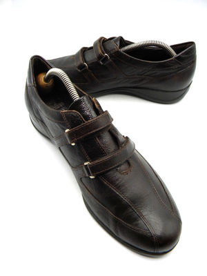 MEPHISTO Cool Air Brown Leather Double Straps Comfort 