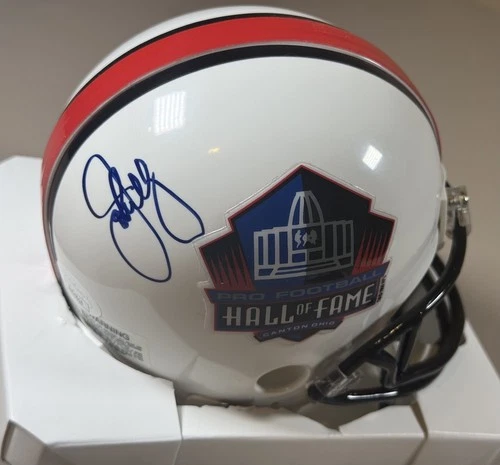 John Elway Signed HOF Mini Helmet Denver Broncos JSA COA