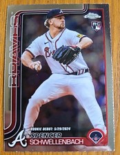 2025 Topps Chrome Update Sapphire Spencer Schwellenbach #USC132 Braves