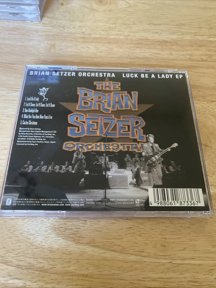 LUCK BE A LADY EP Brian Setzer Orchestra (CD) Japanese Import 2003 MINT Disc HTF Foto 2 de 4