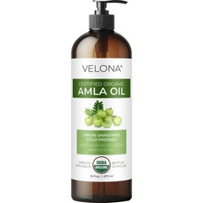 velona Amla Oil USDA Certified Organic 16 Fl Oz  100 Pure and Natural Carr...