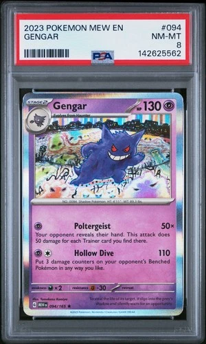 2023 POKEMON MEW EN-151 #094 GENGAR PSA 8