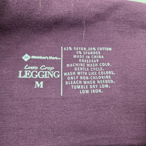 Girls Purple Leggings Size M NWT - Picture 2 of 3
