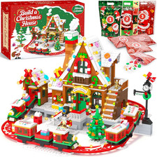 Advent Calendar 2026 Christmas Train House Building Blocks for Kids Adults