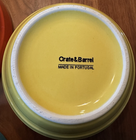 Crate & Barrel Parker Beehive Nesting Bowls Set 5 Colorful Portugal Stoneware