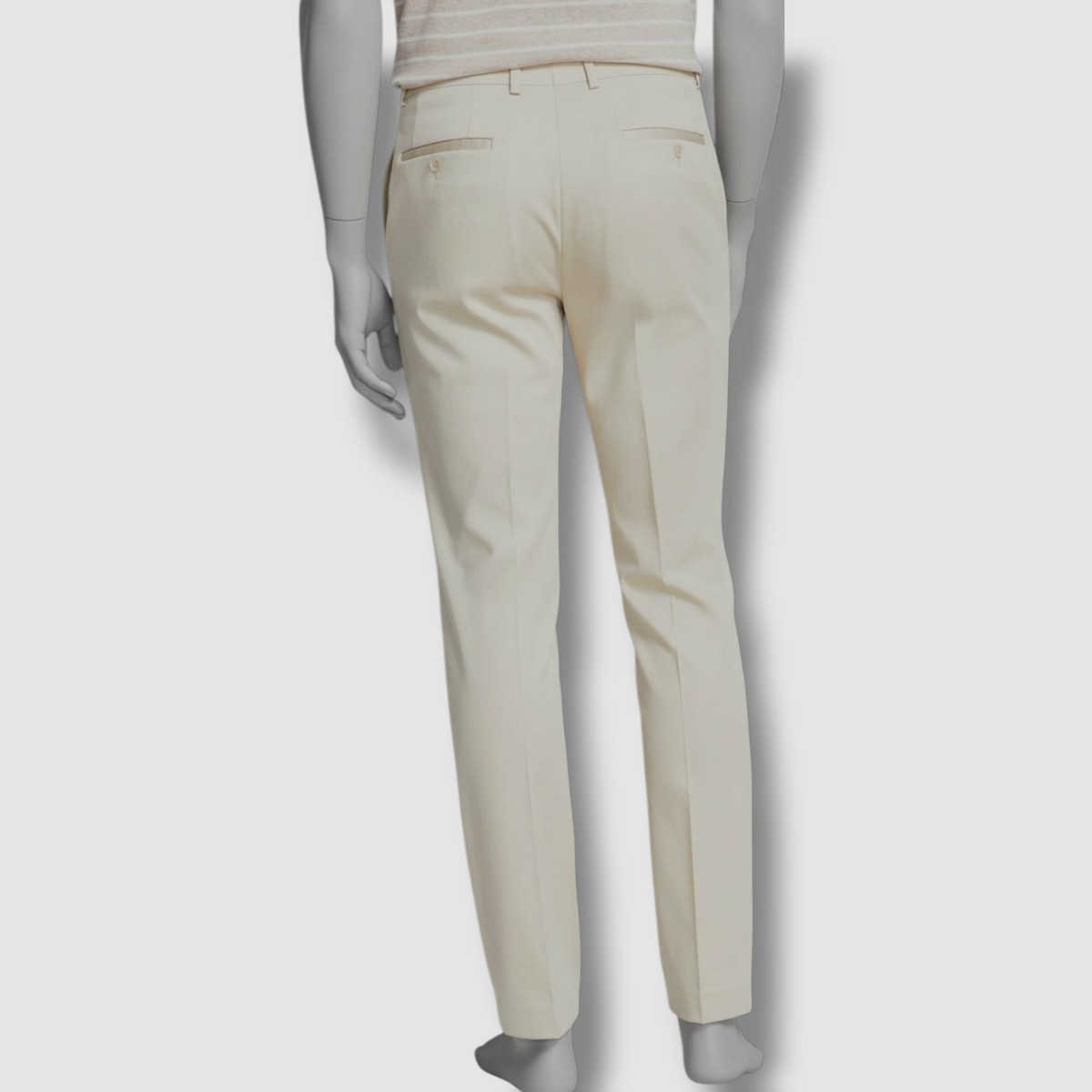 Formal Pants Tan Slim Fit Dress Pants Bar III Mens Beige Slim-Fit Cotton  Stretch Suit Pants Size 32W 30L