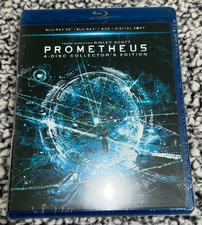 Prometheus 4-Disc Collectors Edition 3D DVD Blu-Ray Digital NEW Sealed