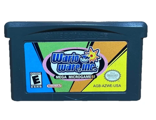 WarioWare, Inc: Mega Microgame Nintendo Game Boy Advance Cartridge Refurbished