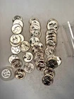1958P WASHINGTON QUARTER 90% SILVER CH. BU BRILL. UNC. 40 COIN ROLL TYPE B REV.