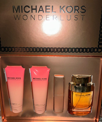 Michael Kors Wonderlust 4 pcs EDP Parfum 3.4 fl oz + Body Wash + Lotion + Mini