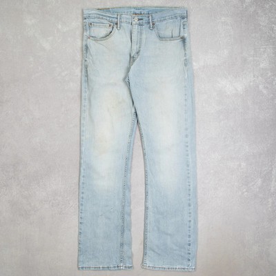 Levi's Vintage 527 Bootcut Fader Jeans W34 X L32 Herren Blau Denim