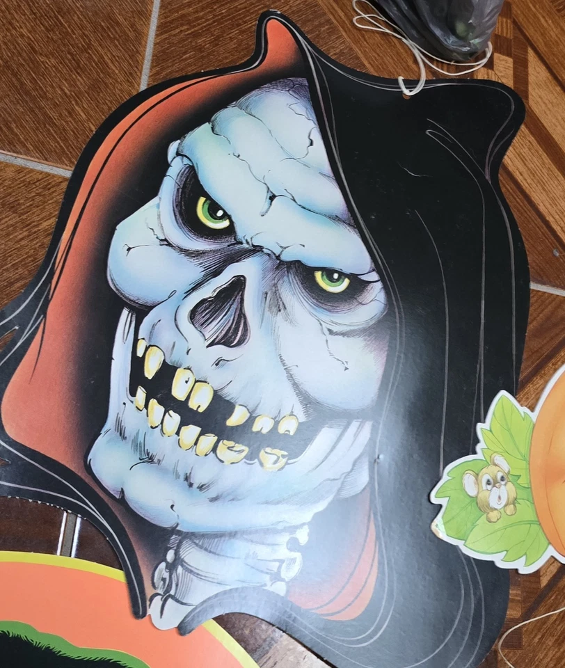 Lote De 11 Decoraciones Troqueladas De Colección Beistle/Eureka Halloween Miedo  Foto 4 de 4