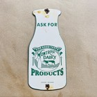 Montrose Dairy Milk Bottle Porcelain Enamel  Classic Sign 10" x 4 1/2" — photo 1