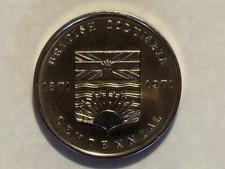1971 British Columbia   A Century of Progress  white metal medallion (38 mm)
