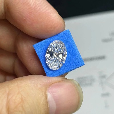 Lab Grown 3.3 Ct CVD Loose Oval Shape VVS1 Diamond IGL Certified Gemstone 6YHD