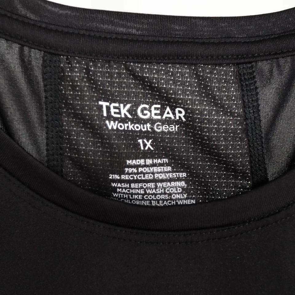 Top negro sin mangas Tek Gear Workout Gear para mujer talla 1x  Foto 3 de 3