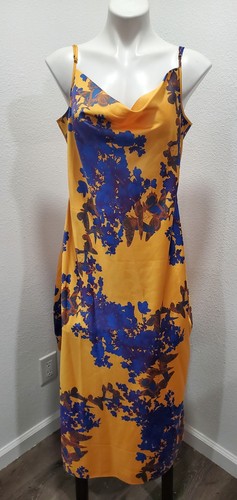 All Saints Women Hardley Floral Print Slip Spaghetti Dress Sz 10 $229 NWOT