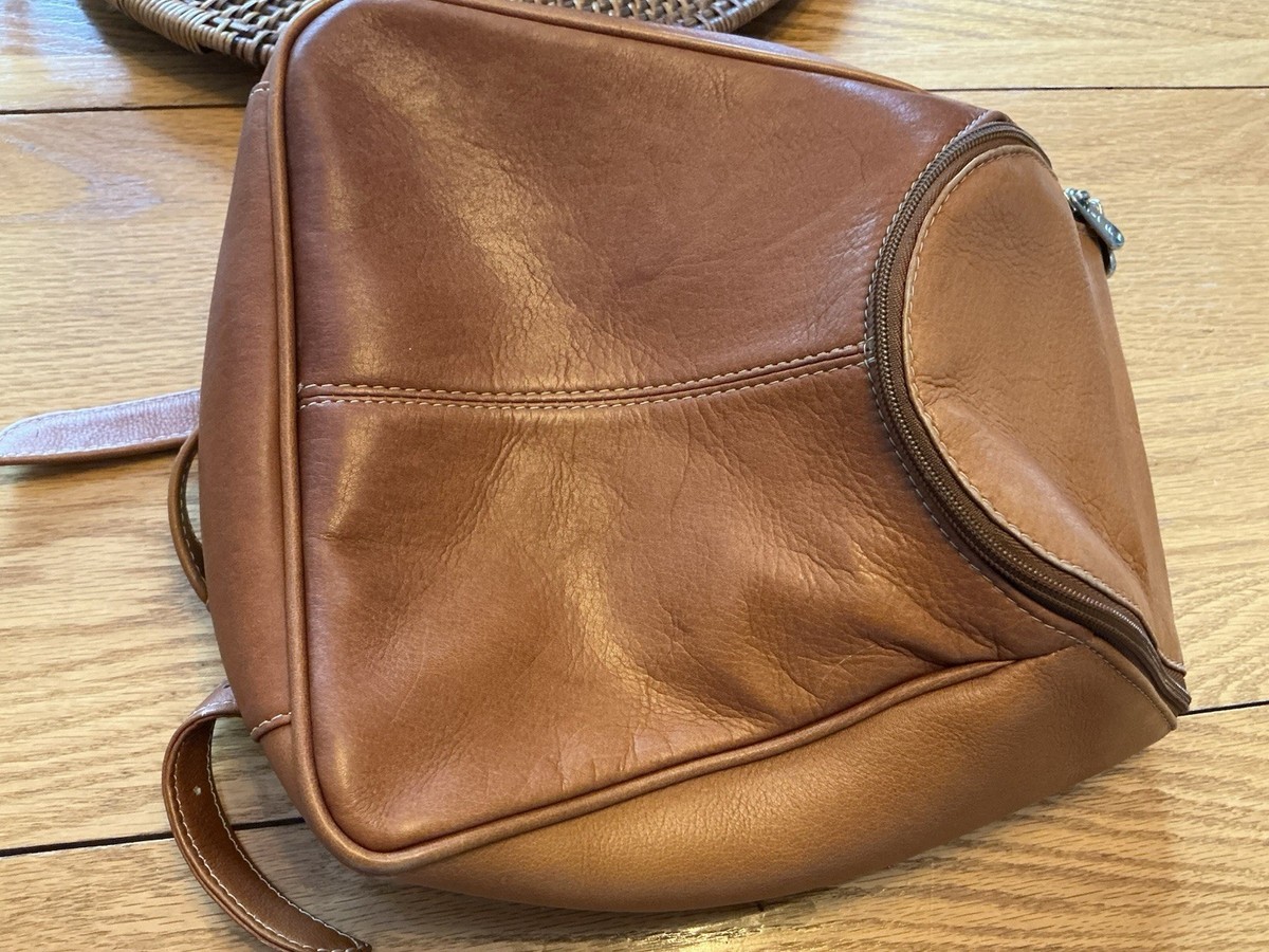 Piel Leather Camel Backpack Bag View 6