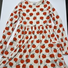 Hanna Anderson Fall Pumpkin Dress Long Sleeve Size 150 US 12