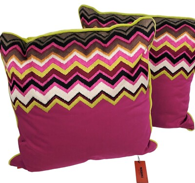 MISSONI x Target 'Purple Passion' Chevron Toss Accent Pillow Zig