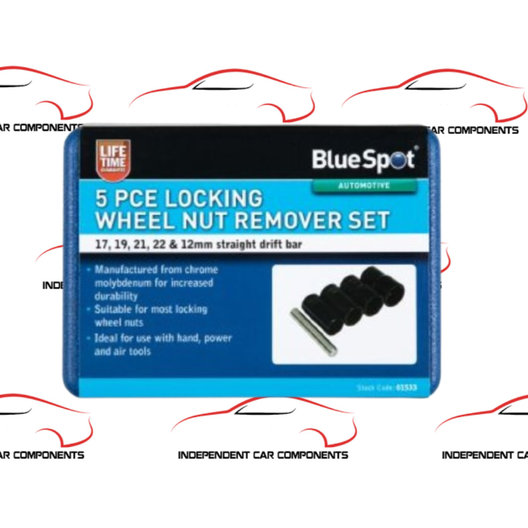 Blue Spot Tools - 5 Pce Locking Wheel Nut Remover Set