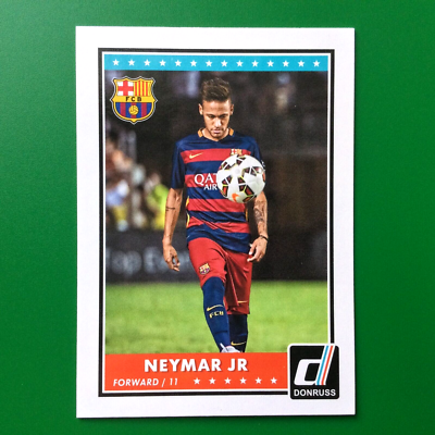 2015 Panini Donruss Soccer ⚽️ Neymar Jr. #69 FC Barcelona First